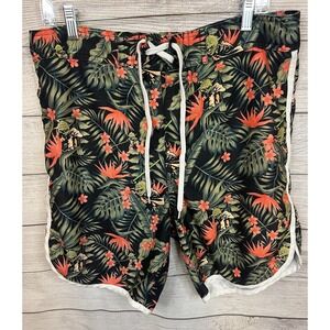 Star Wars Yoda Tropical Floral Print Swim Trunks Men's Medium